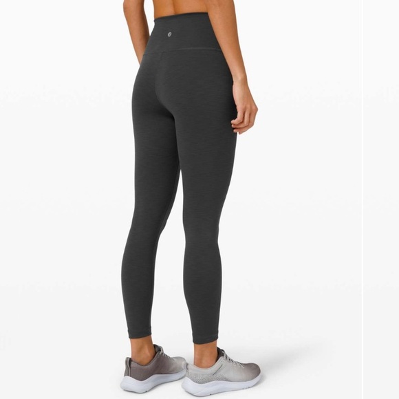 Lululemon Wunder Train High-Rise Tight 25" Heathered Graphite Grey Size 2 - Picture 1 of 7